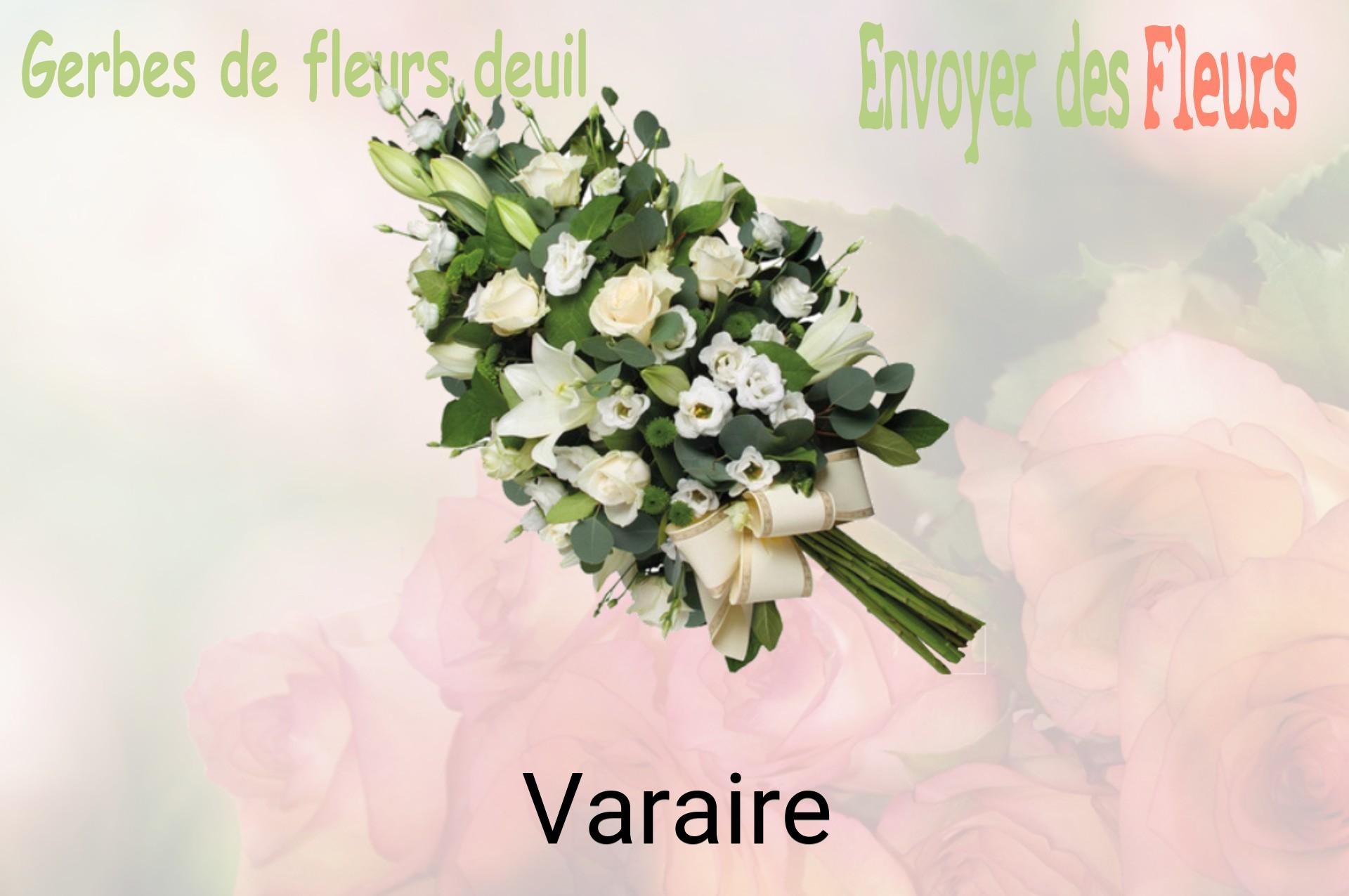 Gerbe de fleurs de deuil livrée à Varaire